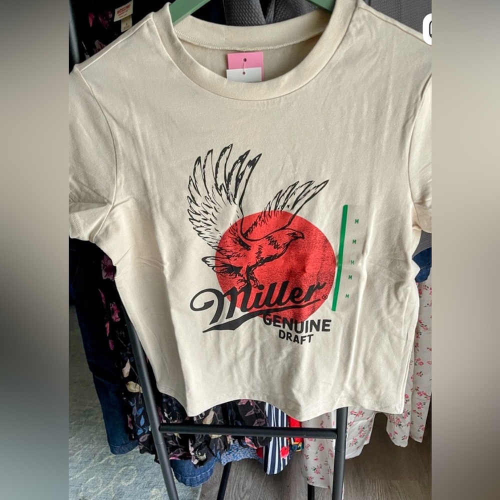 Miller Genuine Draft Graphic Crop Tee